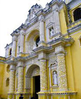 Guatemala La-Merced Antigua colonial architechture