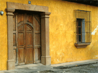 Guatemala typical stone houses