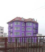 Mongolia colorful apartments