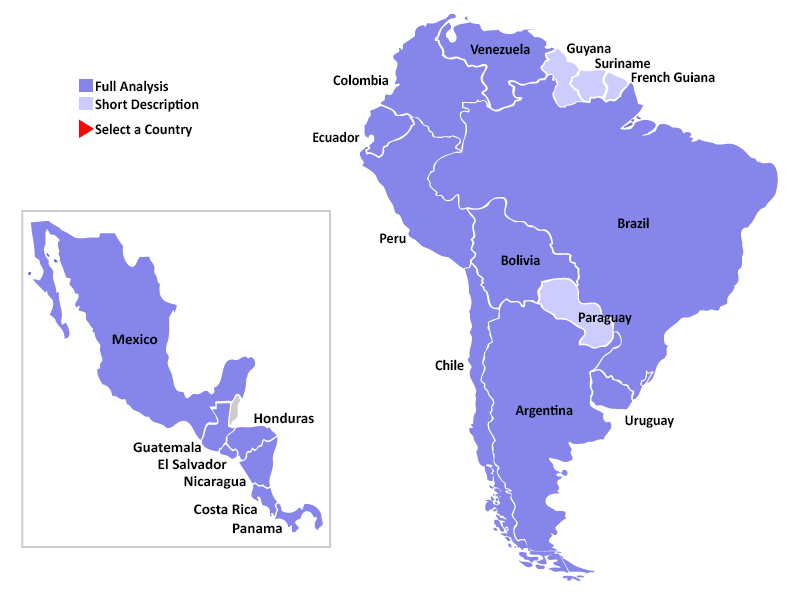 Latin-America map