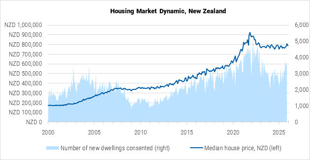 New Zealand Housing Market Dynamic graph
